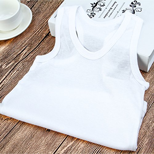 Coobey 5 Pack Toddler Kids Cotton Tank Top Undershirts Boys or Girls