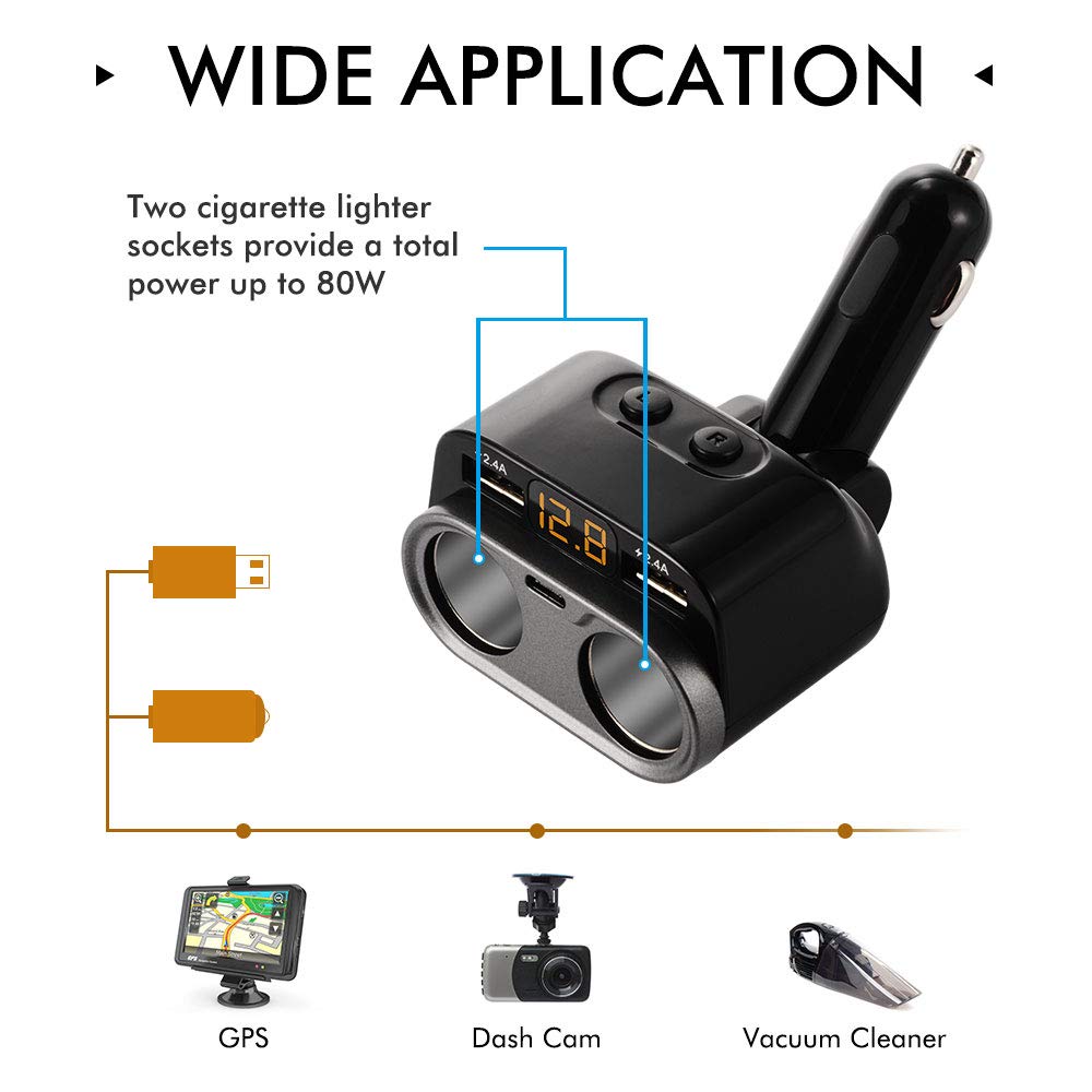 Cargador USB Para Coche, Enchufe De Encendedor De ... – Grandado