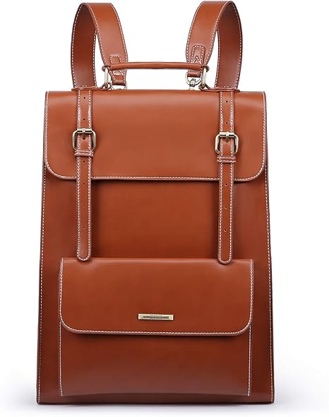 leather satchel backpack women's