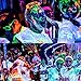 Ownest 6 Tubes UV Blacklight Glow Face & Body Paint Glow in The Dark Body Paint Face Paints -Safe, Washable and Non-Toxic,0.35 oz. Each Bottle