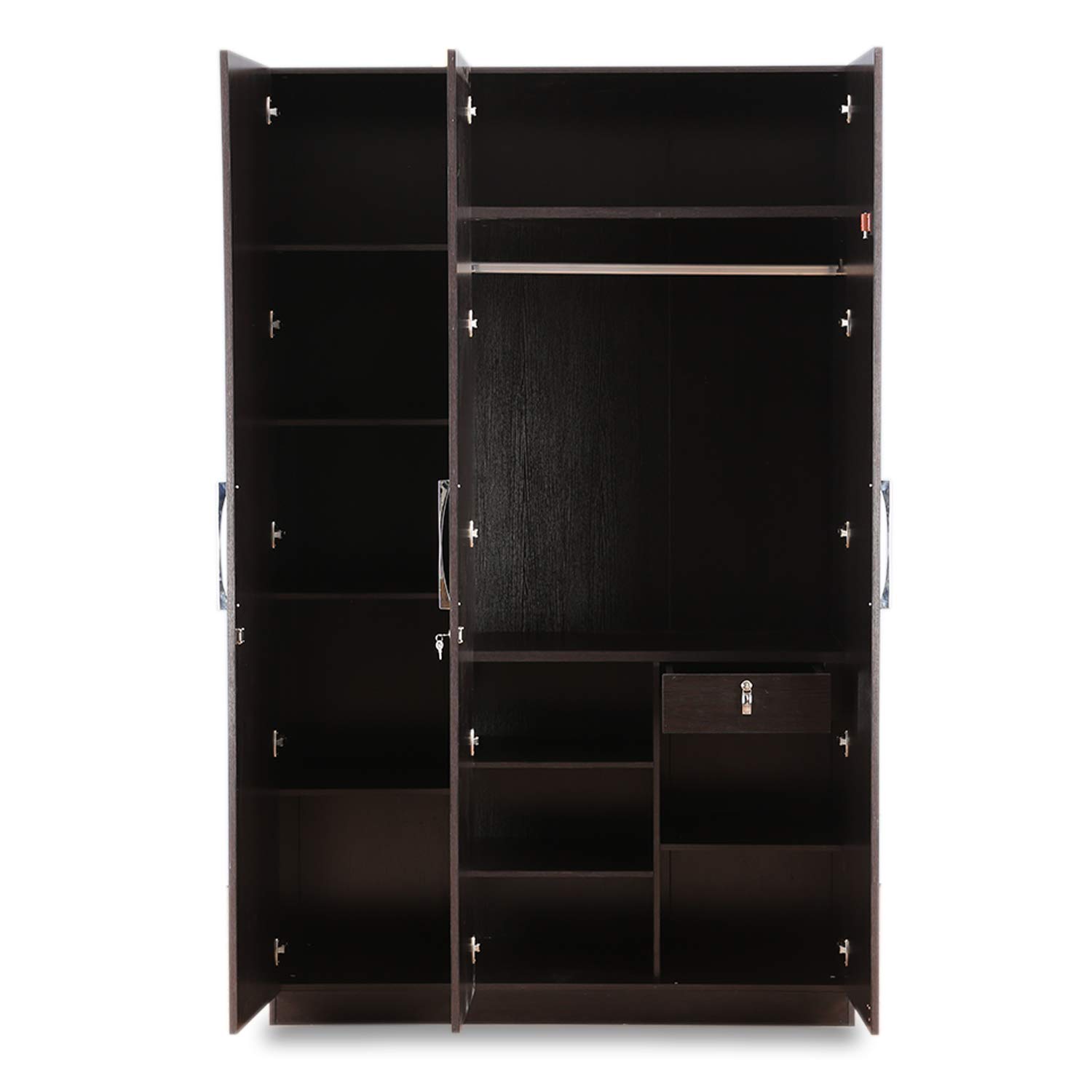 Hometown Mozart Particle Board 3 Door Wardrobe Standard Size