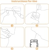 Lanjue 100 Pcs Breast Milk Storage Bags 250ml No-Leak with Pour Spout view 6
