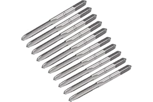 uxcell 5 Pairs Metric Hand Threading Tap Set M3 Thread 0.5mm Pitch Taper & Plug Milling Taps Straight Flutes High Speed Steel