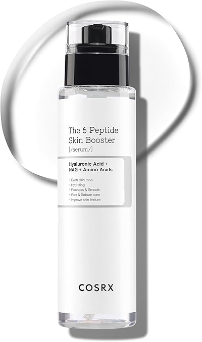 COSRX 6 Peptide Collagen Serum mit Copper Peptide, Toner Gesicht für Hauterneuerung & Straffung mit Niacinamid & Hyaluronsäure, Anti-Aging, beruhigender Hautpflege-Booster, Korean Skincare 150ml