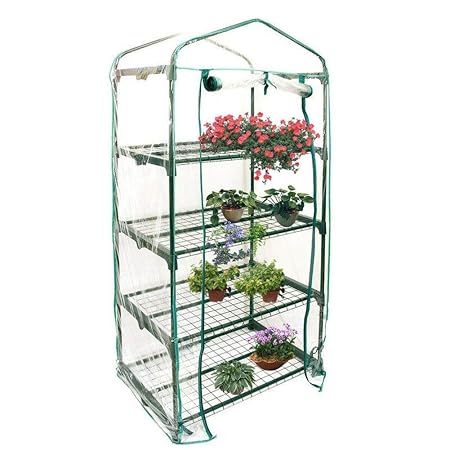 LQW HOME Soportes para Plantas Mini Jardín Casa Verde Invernadero ...