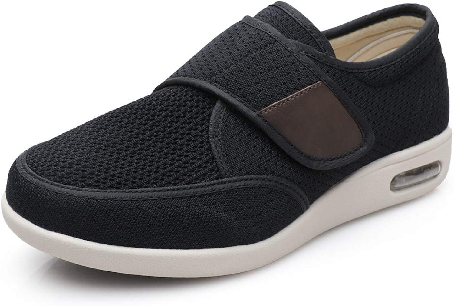 DENACARE Men's Diabetic Shoe with Wide Width Lightweight Velcro Closure: Shoes