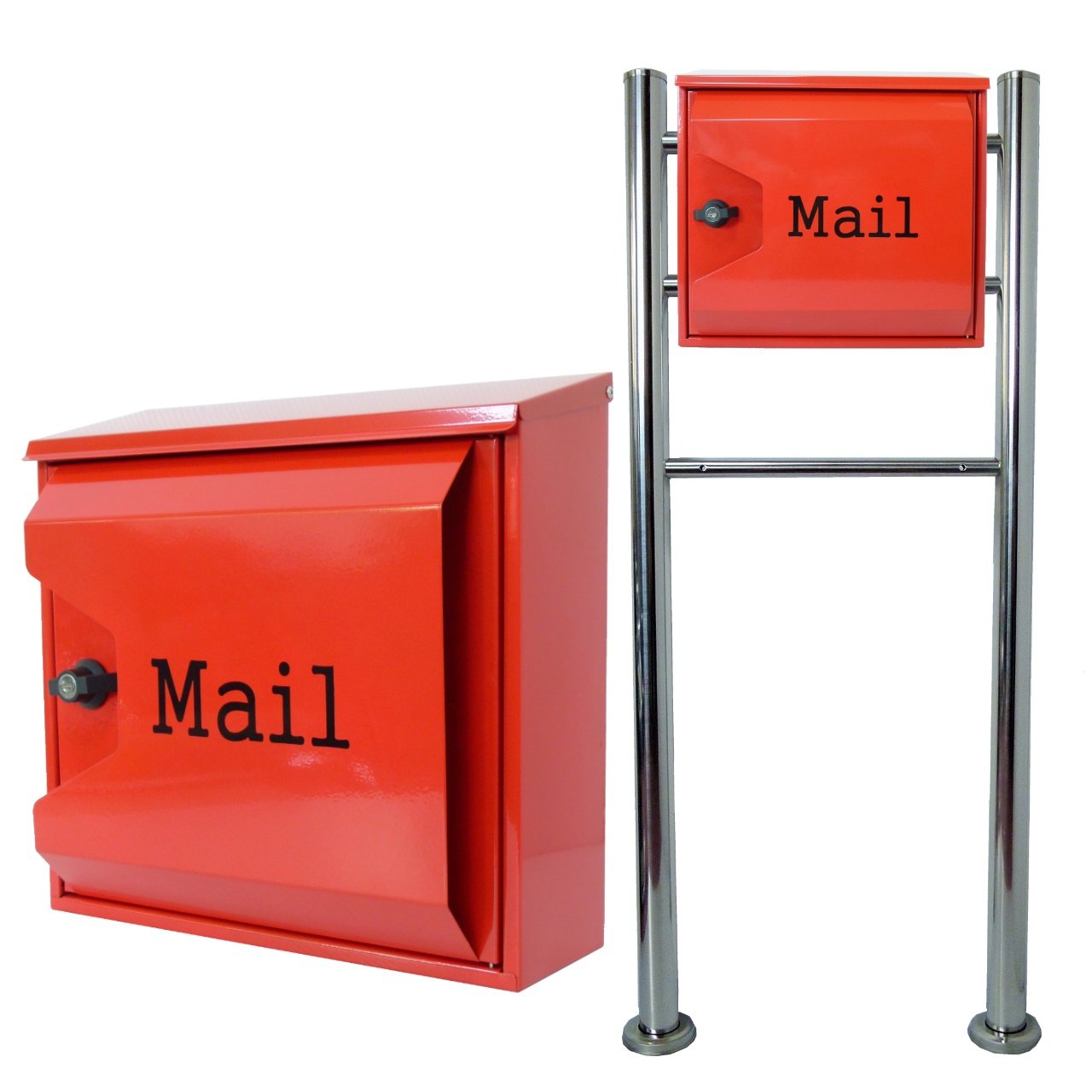 残りわずか 郵便ポスト郵便受けおしゃれ北欧風飾りバー付スタンド型プレミアムステンレスレッド赤色ポストpm06f Pm041 B076gxfvb5 2 保証書付 Www Virtualfan Com