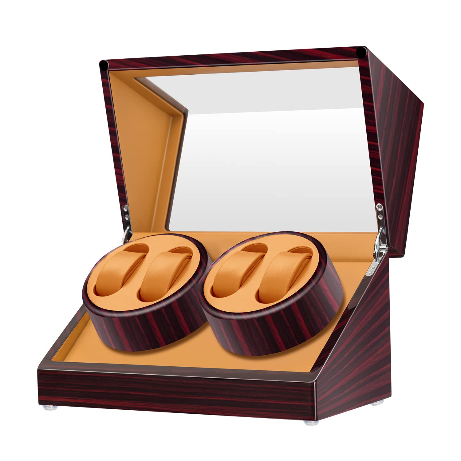 JQUEEN Watch Winder Winds 4 Heavy Watches with Quiet Motor