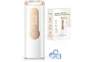 AMOTAOS IPL Laser Hair Removal for Women and Men, Ice-Cooling Laser Hair Removal Device Safe at-Home Epilators for Face Armpits Arms Bikini Line Legs Whole Body