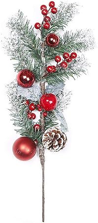 Immagini Agrifoglio Di Natale.Grandlin Set Di 5 Rami Di Bacche Artificiali Di Frutta Agrifoglio Di Natale Per Composizioni Floreali Festival Vacanze E Decorazioni Per La Casa Amazon It Casa E Cucina