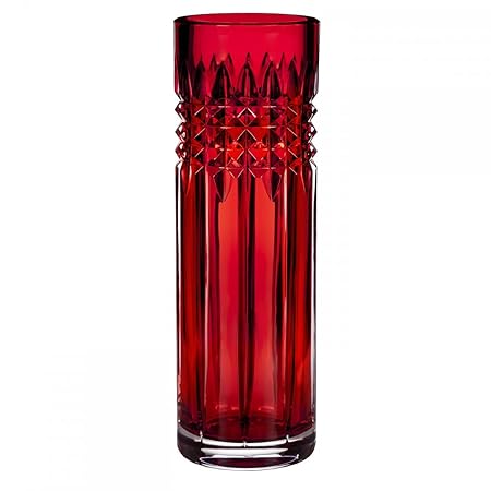 Waterford Fleurology Tina 9in Red Bud Vase By Waterford Crystal
