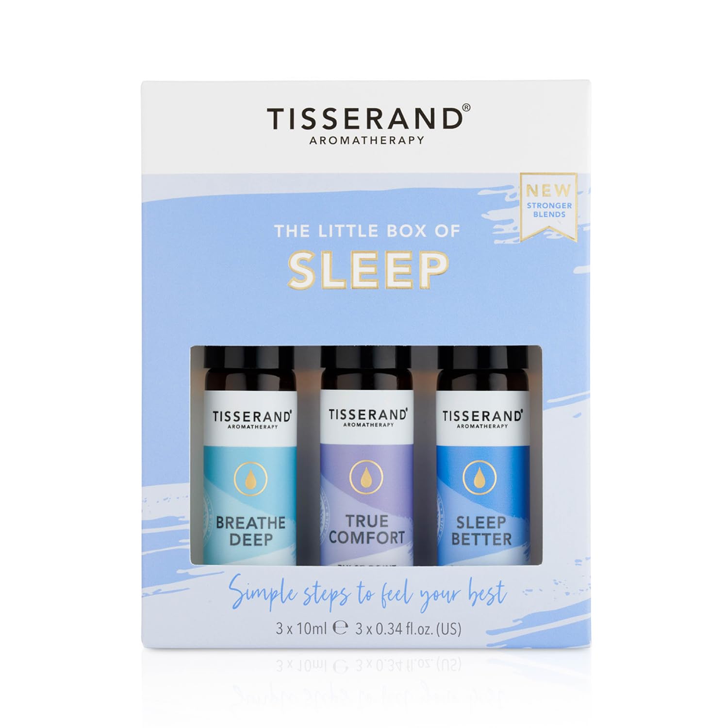 Tisserand - The Little Box of Sleep - Breathe Deep, True Comfort, Sleep Better - 100% Natural Pure Essential Oils - 3x10ml