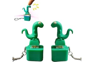 PMDYBY Lizard Keychain Sound Fidget Toys,Rechargeable Lizard Anxiety Relief Keychain Button Toy with Colorful Light & Sound, Fun Portable Anxiety Relief Toy, Adults Keyboard Clicker(2PCS)