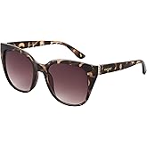 Nine West Women's Shayna Sunglasses Cat Eye, Brown Tortoise, 52mm