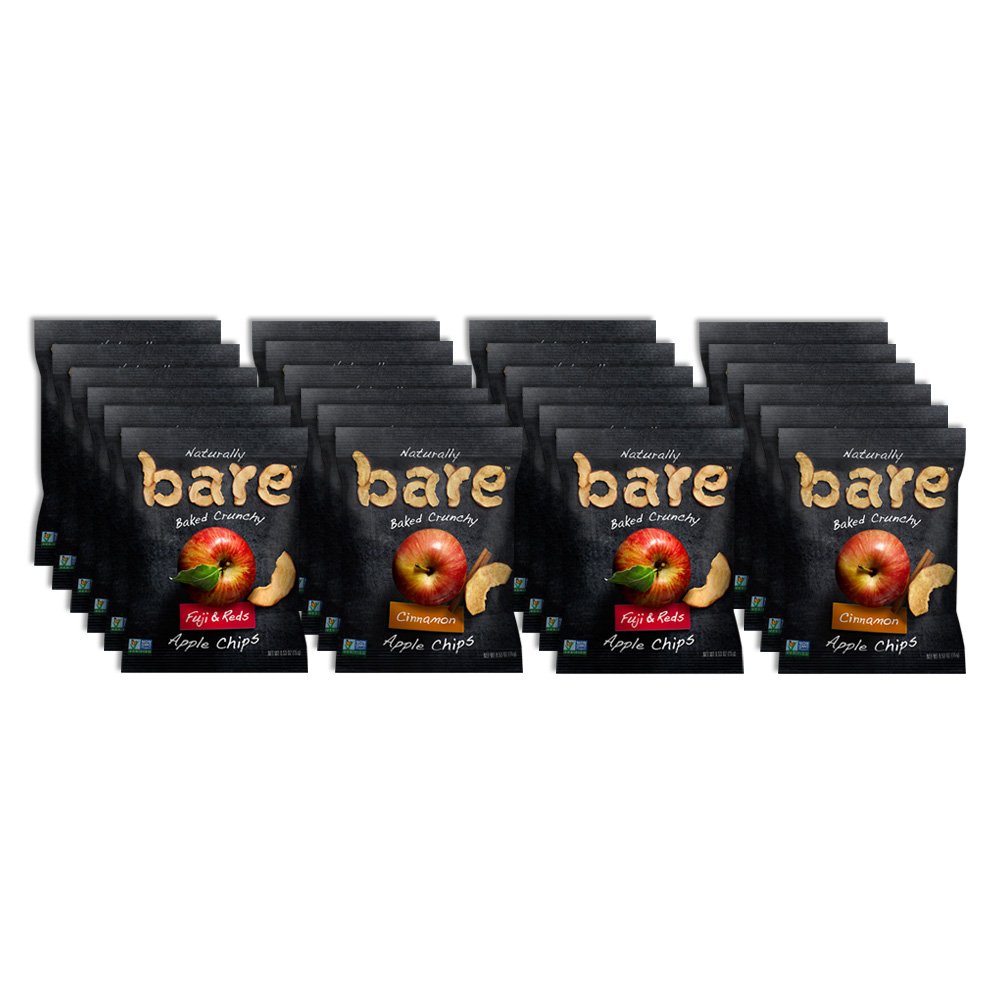 Bare Natural Apple Chips [Snack Size Variety Pack, Gluten Free + Baked]