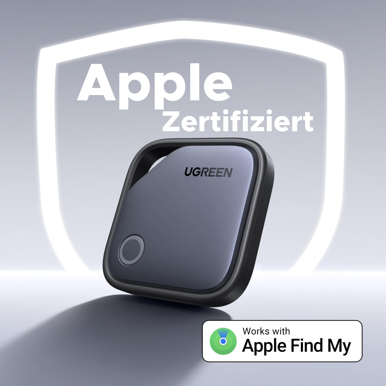 UGREEN FineTrack kompatibel mit Apple Find My (nur iOS), GPS Tracker, Schlüsselfinder mit Austauschbarer Batterie, 24 Monaten Batterielebensdauer, Tracker für Koffer, Keys, Reisepässe(1 Pack) 2