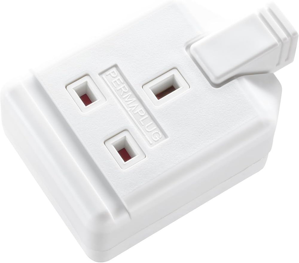 Masterplug Heavy Duty Single Socket Trailing Socket White BS1363-2
