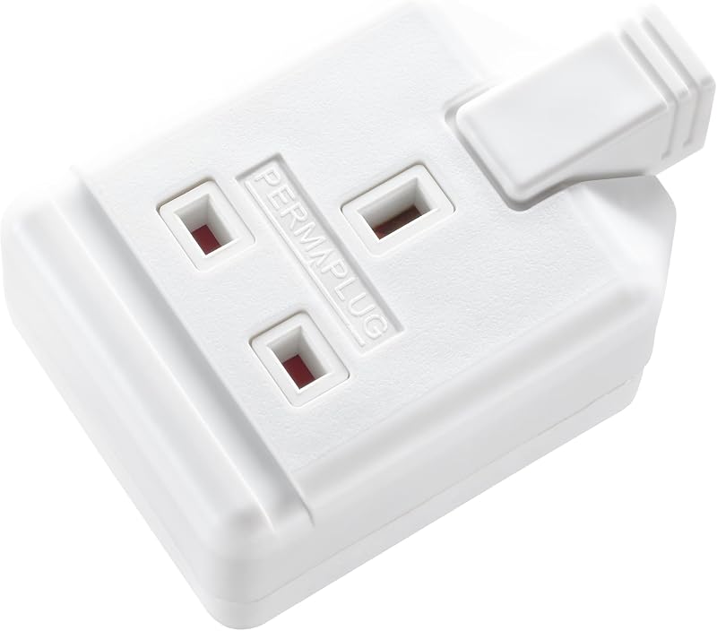 Masterplug Heavy Duty Single Socket Trailing Socket White BS1363-2