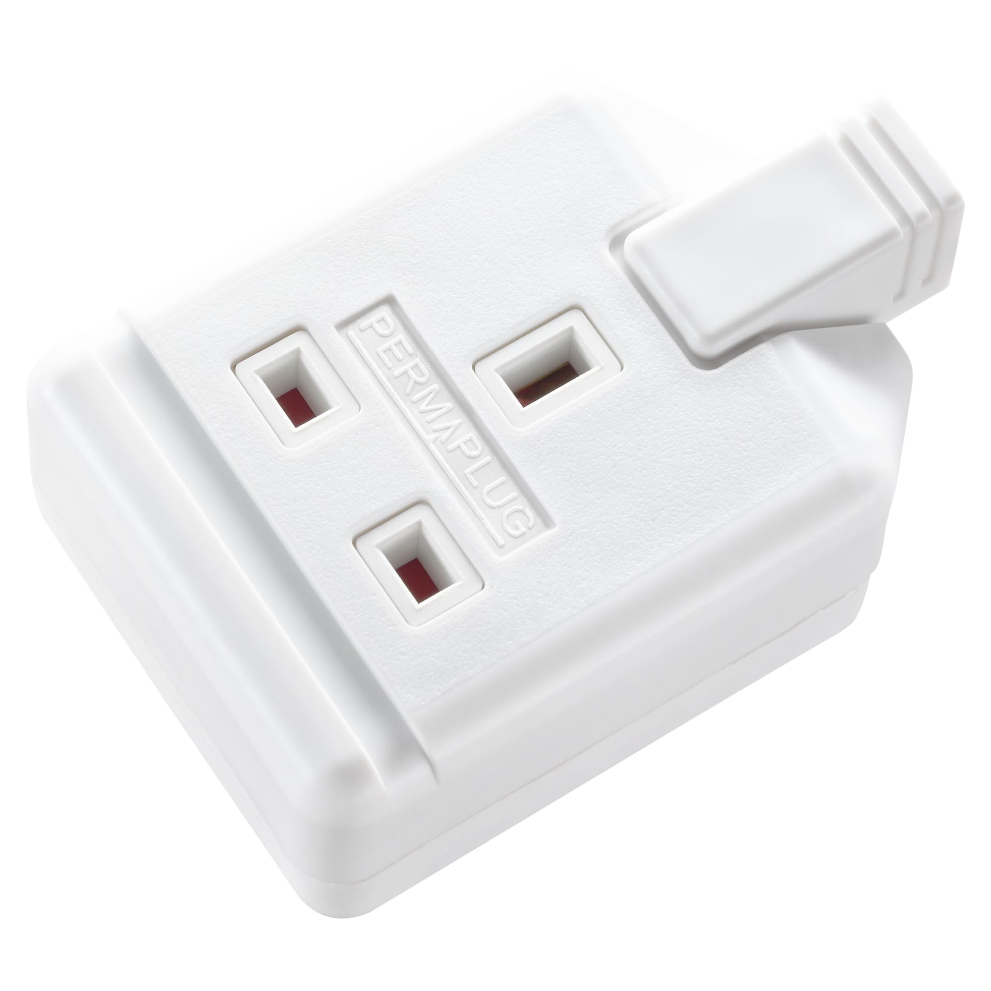 Masterplug Heavy Duty Single Socket Trailing Socket, without Plug and Cable, White