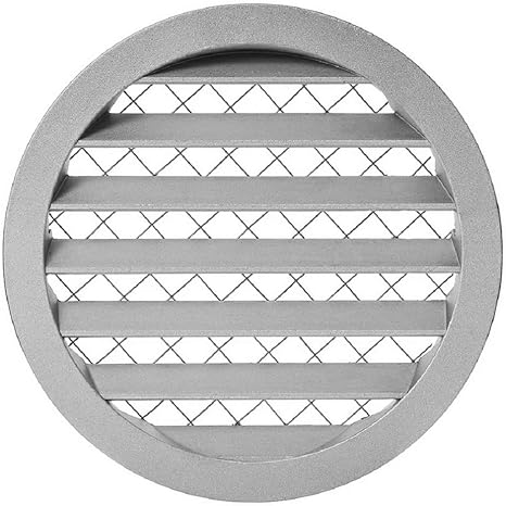 Home & Garden Aluminium Lüftungsgitter Wetterschutzgitter mit Flansch rund Abluft Zuluft Heating ...