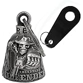 Colorful Motorcycle Bell with Hanger for Biker, Good Luck Biker Bells & Motorcycle Accessories, Key Chain for Luck