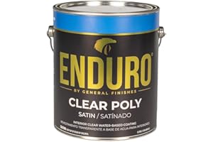 General Finishes Enduro Water Based Clear Poly, 1 Gallon, Satin
