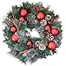 The Wreath Depot Whitehall Decorated Christmas Wreath, 24 Inch, Full Christmas Wreath Design, Beautiful White Gift Box