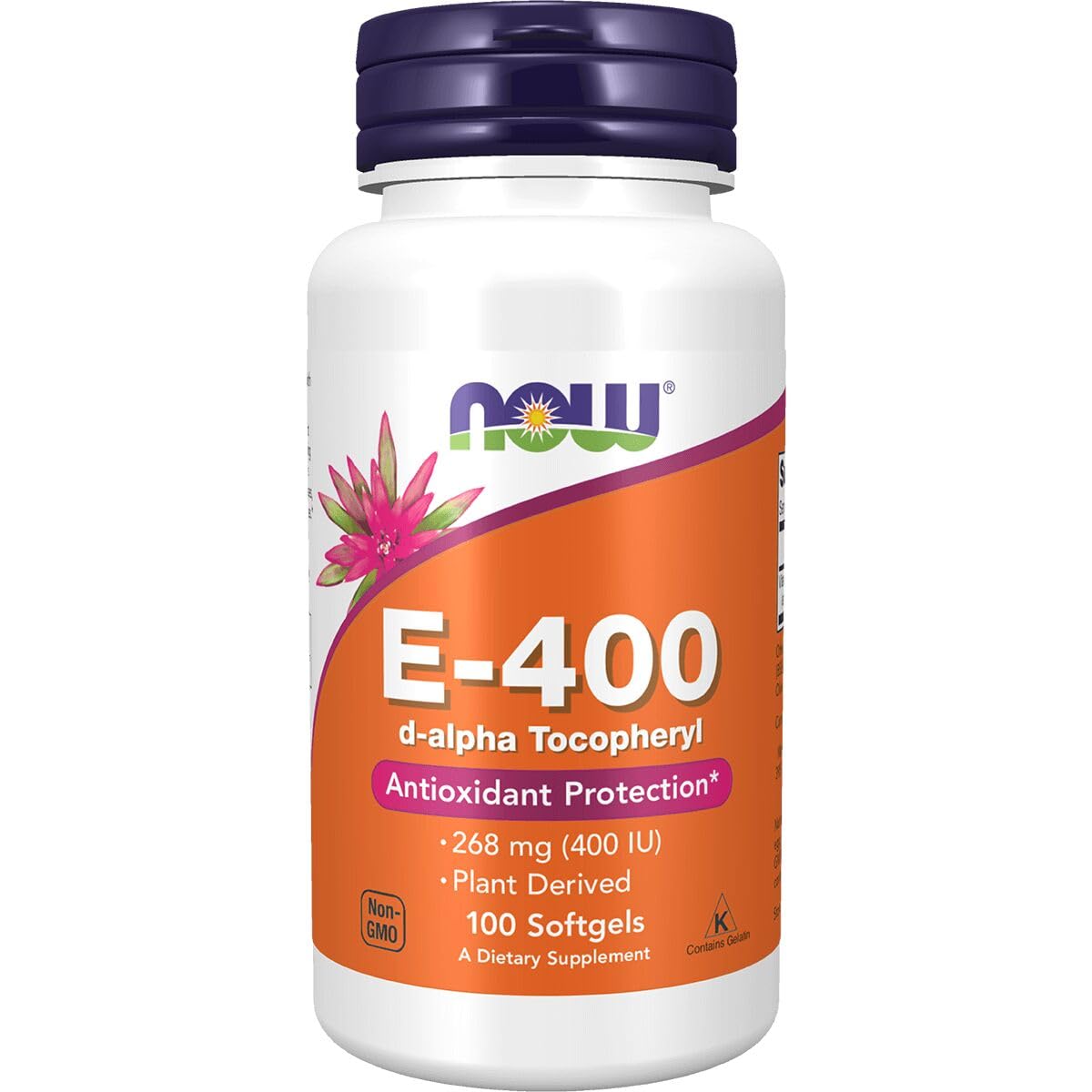Now Foods Vitamin E-400 IU D-Alpha Tocopheryl