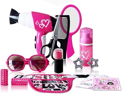 Amazon Com Cosway Girls Pretend Play Hair Styling Set With Hair