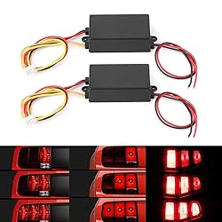 Terisass Car Tail LED Light 3 Step Sequential