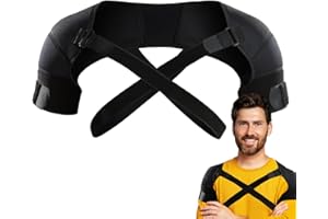 Shoulder Stabilizer Brace,Elastic Shoulder Wrap Protector Sports Protective Gear - Breathable Shouder Compression Sleeve Wrap