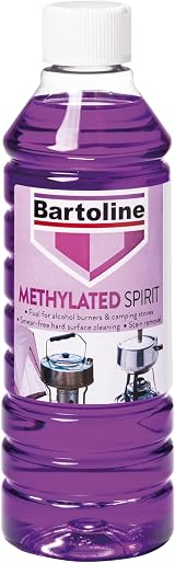 Bartoline Methylated Spirit 500ml Premium Fuel for Alcohol Burners & Stain view 1