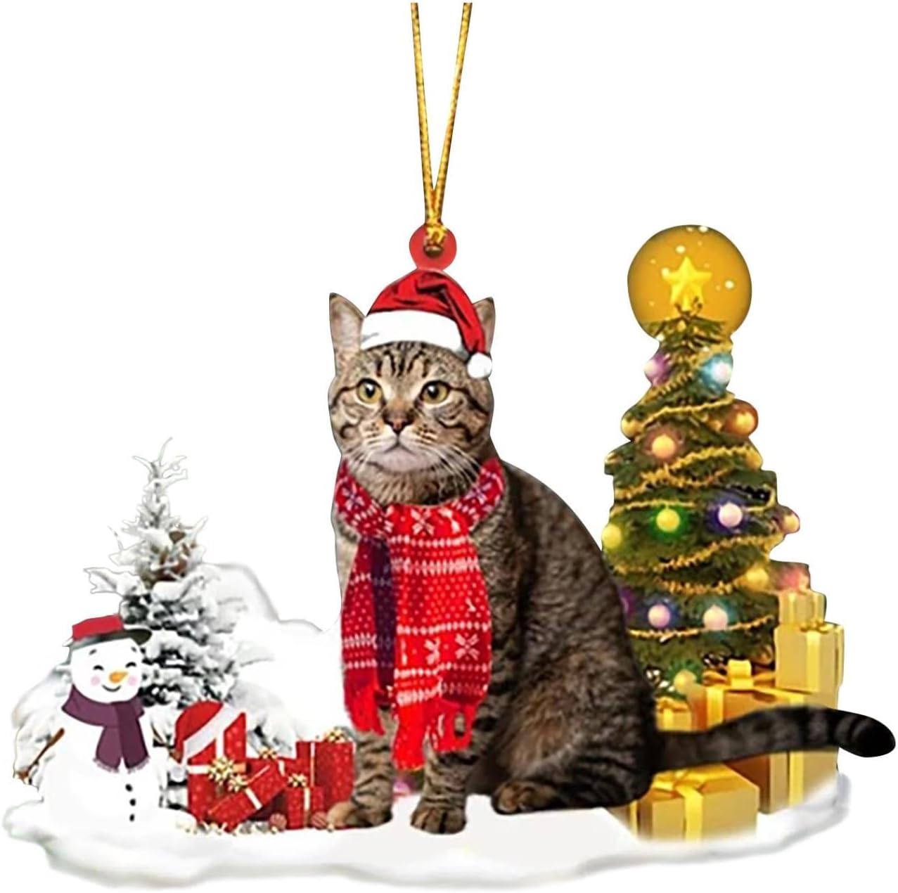 Tree Toppers - Christmas Hanging Ornament Merry Christmas Lovely Dog Tree Decor Xmas Holiday Party Gift Welcome Sign Decorations Family Garden Small Hanging Tag (F)