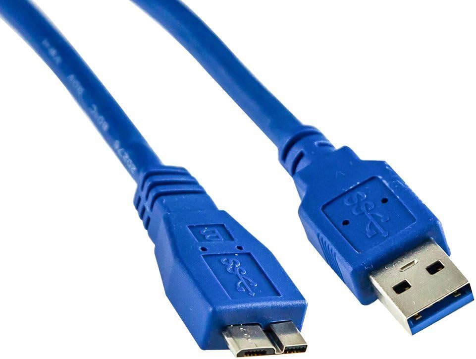 Fullink SuperSpeed USB 3.0 Type A to Micro-B Cable in Blue 3 Feet