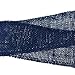 HOUSWEETY Natural Jute Burlap Mesh Ribbon Navy blue 6.0cm(2 3/8