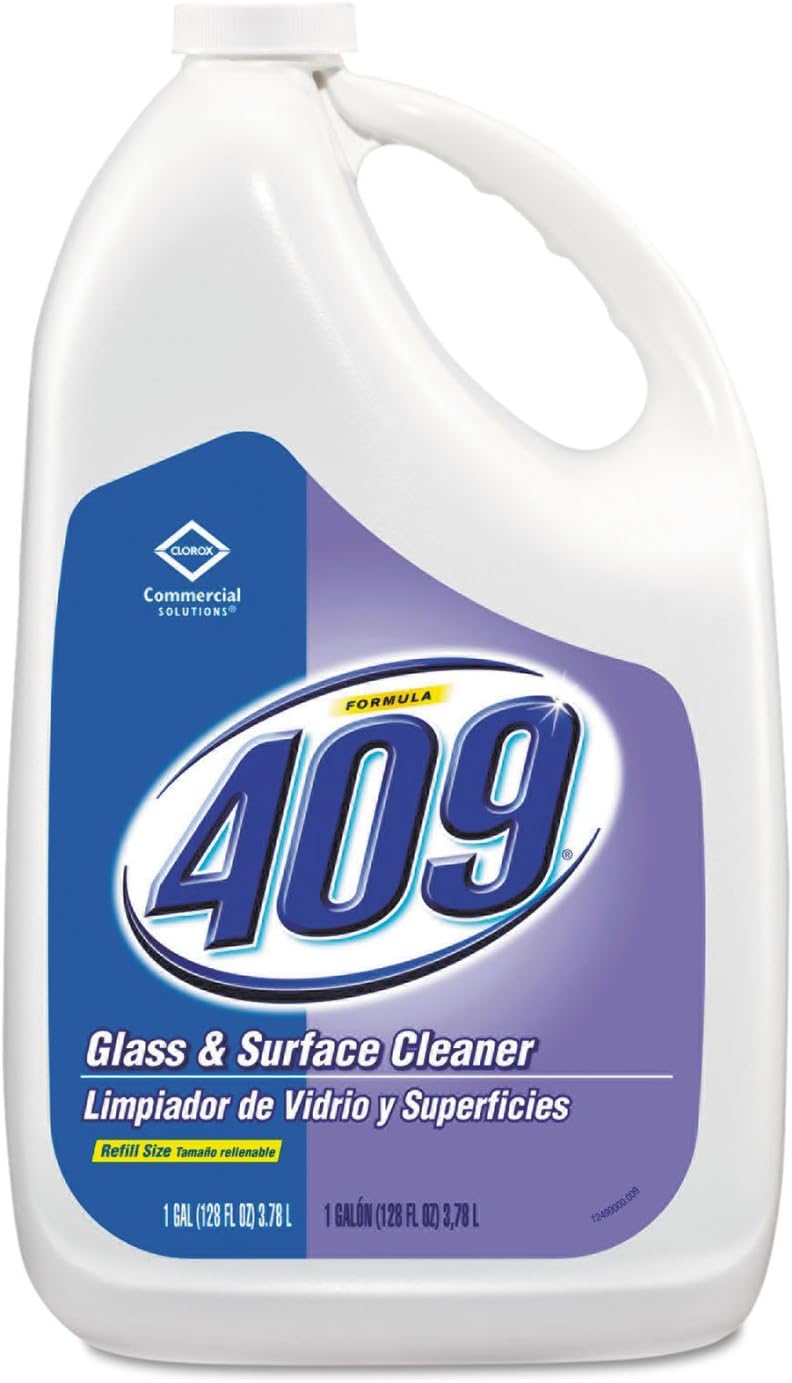 Glass & Surface Cleaner, Refill, 128 oz, 4/Carton