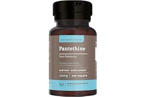 Endurance Products, Pantethine from Pantesin, Dietary Health Supplements, Sustained Release Vitamin B5 300mg, Supports Lipid Metabolism & Cardiovascular Health, 200 Tablets