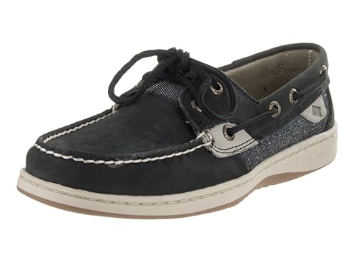 SPERRY Top-Sider Women's Bluefish Pin Dot Black Nubuck Boat Shoe