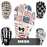Bender Gloves Mesh Golf Gloves for Men, Cabretta Leather, Worn on Left Hand