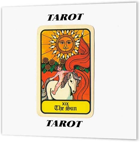 Amazon Co Jp 3drose Ht 2 タロット太陽アイロン熱転写ホワイト素材 15 24 15 24cm ホーム キッチン