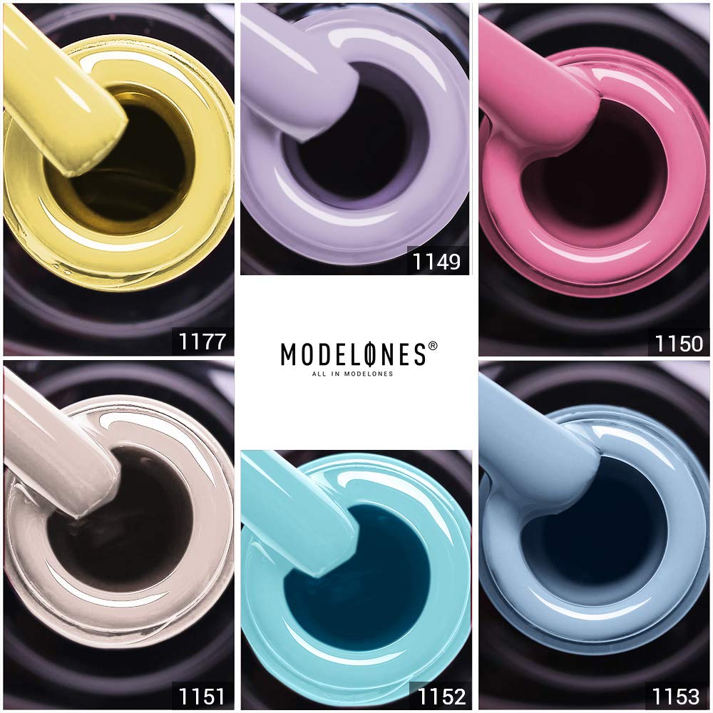 Pastel Gel Nail Polish Set - Yellow Pink Blue Purple Cotton Candy Rainbow Gel Nail Polish Soak Off LED Gel for Nail Art Gel Vanish Manicure Starter Kit 6 Colors 0.33 OZ : Beauty