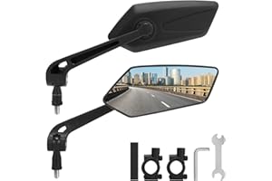 ARCUAT Bike Mirror 1 Pair HD Bicycle Mirrors for Handlebars, 360° Adjustable Rear View Mirrors for Ebike E Bike Dirt Bike Moped Bike MTB Mountain Bike Road Bike Motorcycle and Electric Scooter