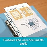 SUMMIT Punched Pockets A4 Clear Sleeves 200 Pack Reinforced Spine Multi-Hole view 5