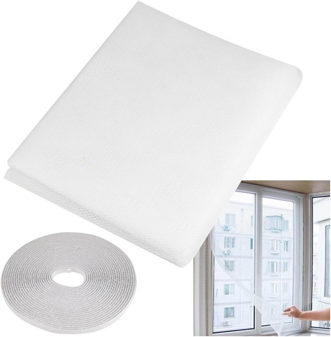 Pack of 3 Insect Mosquito Net Fly Screen Window Mesh Net with Sticky Tape