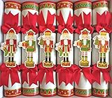 Caspari Celebration Crackers with Luxury Embellishments, 12.5 Inch, Nutcracker Parade