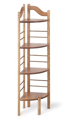 Manchester Wood 4-Tier Corner Baker's Rack in Golden Oak