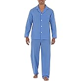 Fruit of the Loom mens Long Sleeve Broadcloth Pajama Set