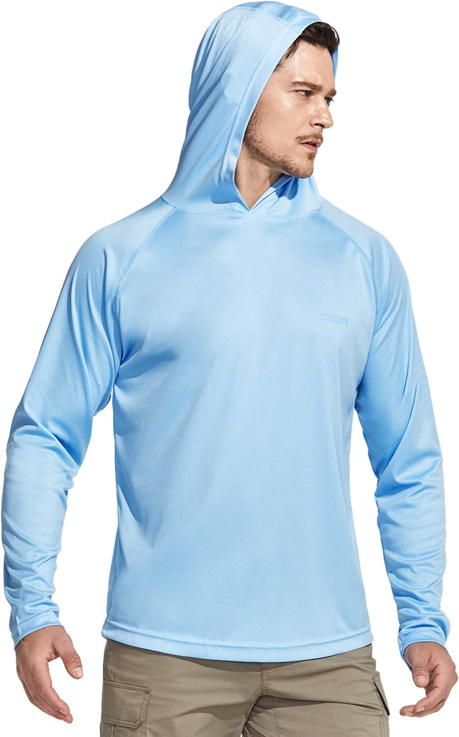 CQR Men's UPF 50+ Outdoor Long Sleeve Shirts, UV Sun Protection Loose-Fit Water T-Shirts, Running Workout Shirt: Clothing
