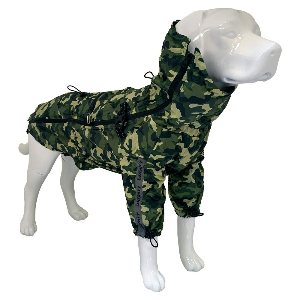 Croci Hiking - Raincoat For Dogs, Portable, Go Camouflage, Size 80 Cm - 385 g