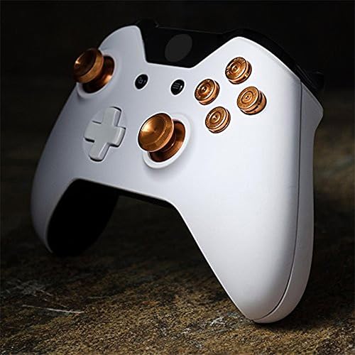 eXtremeRate Metal Gold Alumium Alloy Thumbsticks Bullet ABXY Mod